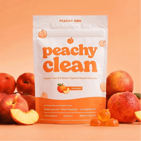 Juicy Peach Flavor Peachy Clean Pre+Probiotic Fiber Gummies