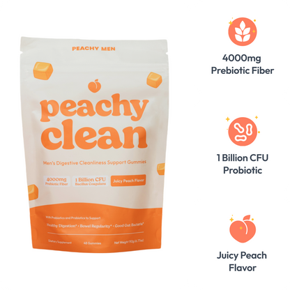Juicy Peach Flavor Peachy Clean Pre+Probiotic Fiber Gummies